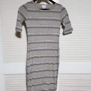 Julia Striped Horizontal Bodycon Dress